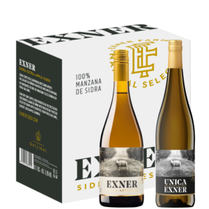 EXNER Sidra Artesana 75 cl. 3 bot. + Sidra Única 75 cl. 3 bot. caja de 6